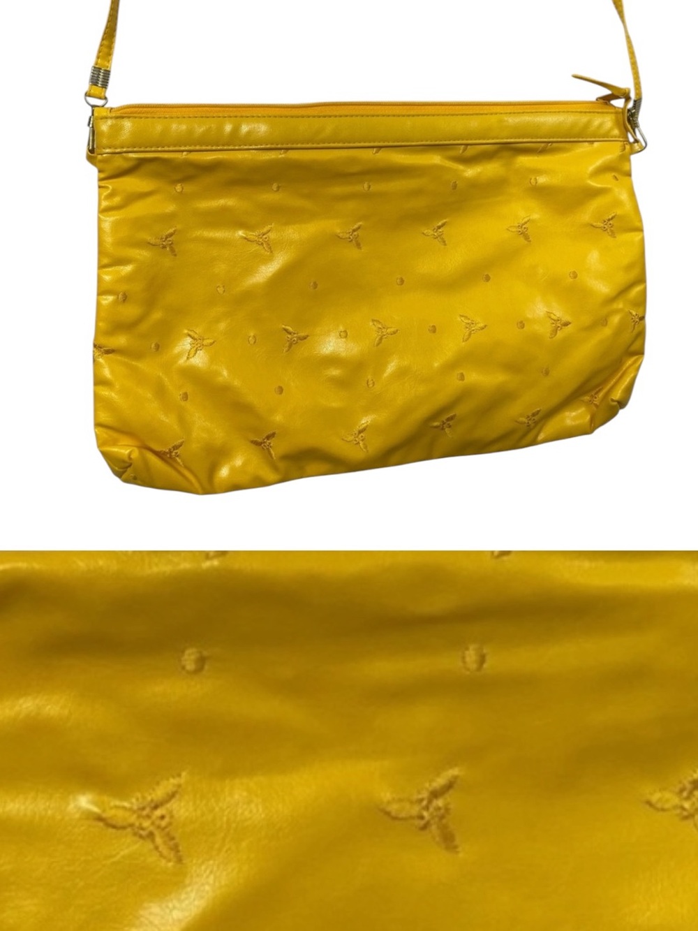 Vintage Yellow Floral Purse 80s Shoulder Bag Granny Boho Summer Cottagecore